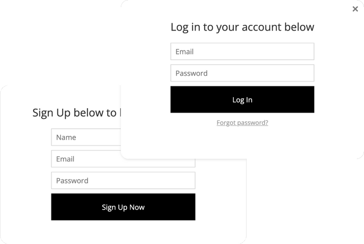 membership login signup